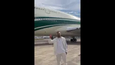 Neymar en su viaje a Arabia Saudita