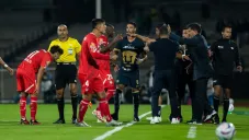Pumas y Toluca en el conato de bronca en CU
