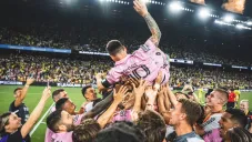 Jugadores de Inter Miami reconocen a Messi con emotivo festejo tras ganar la Leagues Cup