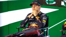 Verstappen en una conferencia de la F1