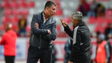 Siboldi en el encuentro ante Necaxa