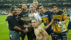Pumas tras ganar el Trofeo Santiago Bernabéu