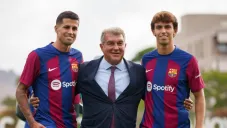 Los jugadores portugueses del Barca