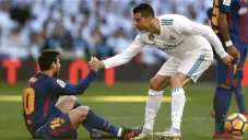 Lio Messi y Cristiano Ronaldo en un Real Madrid vs Barcelona