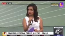 ¡Tremendo oso! Conductora peruana se exhibe al no saber de las reglas de futbol