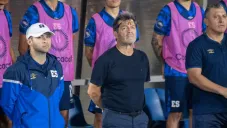 Pérez en su último partido dirigiendo a El Salvador