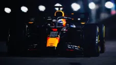 Max corriendo en el Gran Premio de Singapur