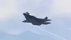 La aeronave durante el vuelo