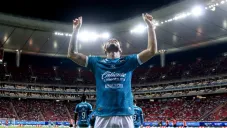 Mazatlán celebrando su victoria en el Akron