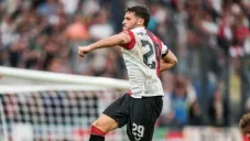Giménez celebra el gol ante el Go Ahead Eagles