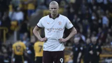 Haaland después del segundo gol del City