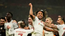 El festejo del equipo turco luego de la victoria