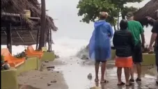 Calles tras el huracán Lidia