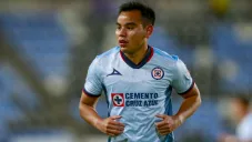 Charly Rodríguez en un partido de Cruz Azul