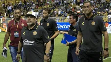 Maradona durante su estancia en la Liga de Expansión