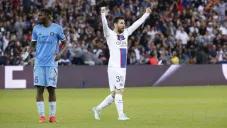 Messi celebrando su gol