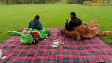 Santi Giménez y su novia se disfrazan para celebrar Halloween