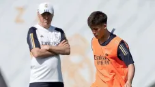 Arda en entrenamiento con el Real Madrid