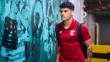 Maxi Araujo jugando con el Toluca