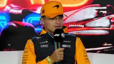 Lando Norris chocó fuerte en Las Vegas
