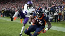 Courtland Sutton anotando para darle el triunfo a Denver