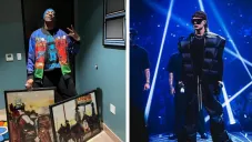 Snoop Dogg escucha a Peso Pluma en el Día de Acción de Gracias