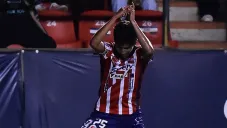 Jürgen Damm celebrando como Cristiano Ronaldo