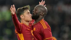 El festejo de Dybala tras el gol por la vía del penalti