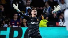 El guardameta alemán en partido