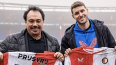 Giménez junto a Hugo Sánchez