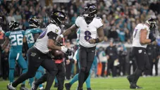 Lamar en partido de NFL