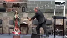 Kevin Wynne mostró su rechazo a otras imágenes religiosas.