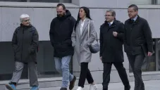 Hermoso durante su citación a los juzgados en España