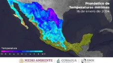 Clima: Frente frío 27 provocará heladas, nevadas y lluvias, afectando diferentes estados del país