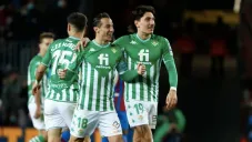 Guardado celebrando un gol con el Betis