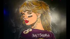 ¿Cambió de equipo? Revelan imagen de Taylor Swift vistiendo la playera de Lamar Jackson