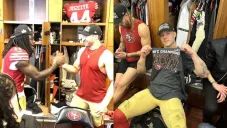49ers festejaron pase a Super Bowl en el vestidor con bailes, camisetas y fumando puros