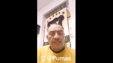 Don Beto, de la porra 'CEU, CEU PUMAS', asistió al juego vs Necaxa