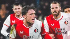 El festejo de Giménez y sus compañeros