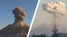 El semáforo de la alerta volcánica está en color amarillo.