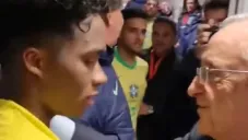 Florentino y Endrick al interior del Bernabéu