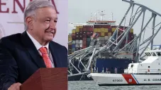 AMLO confirma dos mexicanos desaparecidos, tras derrumbe del puente Francis Scott Key, en Baltimore