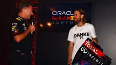 Christian Horner y Sebastian Vettel, tras la despedida del alemán de la F1 en 2022