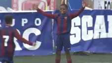 Joya infantil del Barcelona festeja su gol como Jude Bellingham
