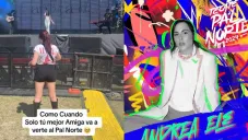 Andrea Ele, la cantante a quien sólo su amiga fue a ver al Pa’l Norte