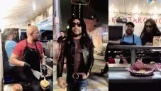 Lenny Kravitz pasea por la Ciudad de México y acaba en puesto callejero de hamburguesas