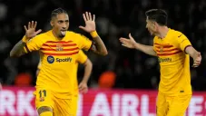 Festejo del brasileño tras su gol