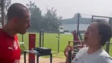 Momentos de la reunión de la fan y Hernández