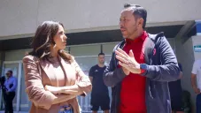 Eva Longoria junto a Eduardo Fentanes