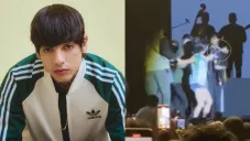 El músico ya no quiso más fotos arriba del escenario.